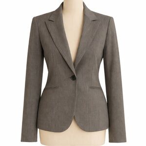 NWOT Teenflo Elegant Light Gray Single Button Blazer